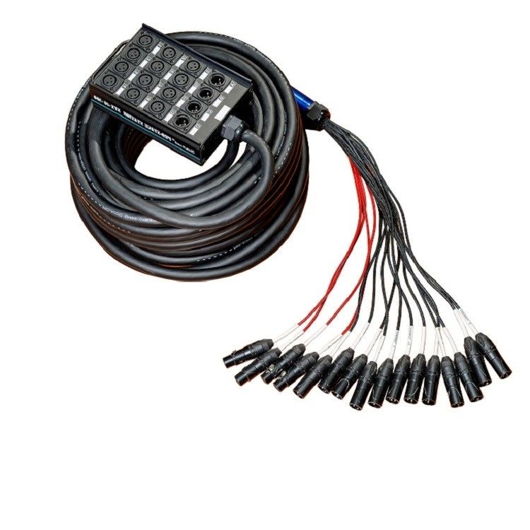 20 चैनल नाग केबल कम प्रोफ़ाइल XLR भेजें सर्किट बोर्ड XLR स्प्लिटर 100 फीट