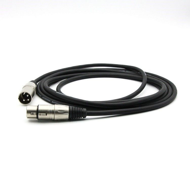 6.5mm XLR माइक्रोफोन कॉर्ड 30 फीट स्पीकर के लिए ऑक्सीजन मुक्त तांबे कंडक्टर के साथ