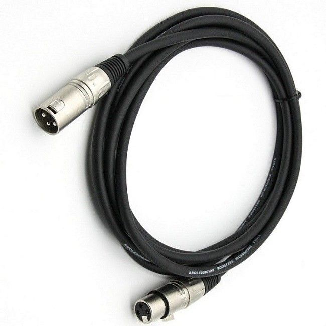 3 पिन XLR माइक्रोफोन केबल पुरुष से महिला माइक्रो कॉर्ड ब्लैक XLR केबल