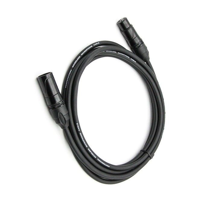 AWG 24 XLR माइक्रोफोन केबल ब्लैक XLR पुरुष से XLR महिला माइक्रोफोन केबल मिक्सर के लिए