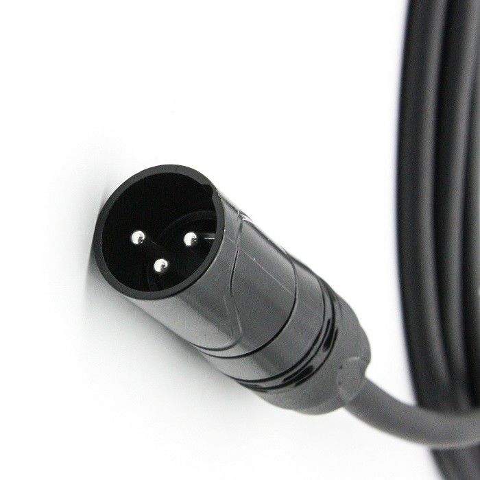AWG 24 XLR माइक्रोफोन केबल ब्लैक XLR पुरुष से XLR महिला माइक्रोफोन केबल मिक्सर के लिए