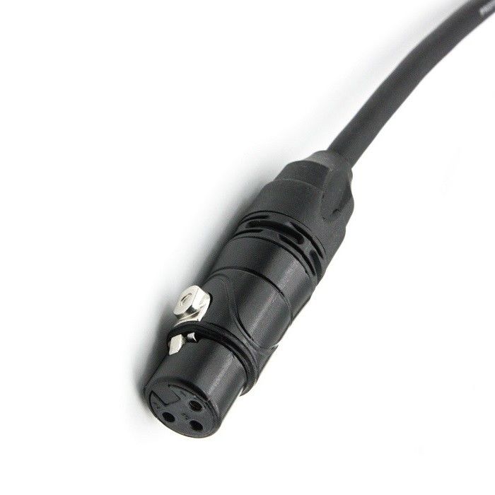 AWG 24 XLR माइक्रोफोन केबल ब्लैक XLR पुरुष से XLR महिला माइक्रोफोन केबल मिक्सर के लिए