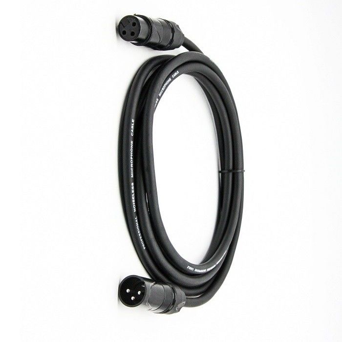 5m 6m XLR माइक्रोफोन केबल OFC कंडक्टर माइक्रो कॉर्ड 3 पिन XLR-XLR ब्लैक वायर