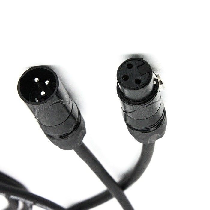 5m 6m XLR माइक्रोफोन केबल OFC कंडक्टर माइक्रो कॉर्ड 3 पिन XLR-XLR ब्लैक वायर