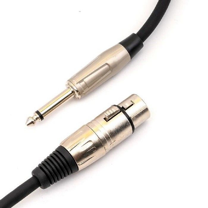 Awg22 XLR माइक्रोफोन केबल 6.35 मिमी 10 फीट XLR केबल XLR से 1/4 इंच माइक्रोफोन केबल