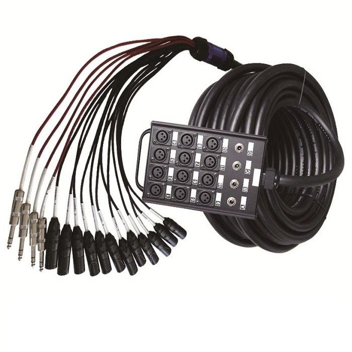 12 चैनल ऑडियो नाग XLR भेजें बोर्ड नाग केबल XLR स्प्लिटर केबल 1/4 